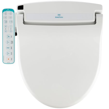 BIDETMATE 1000 Series Bidet Seat, Panel Control, Round, White BM-1000P-R